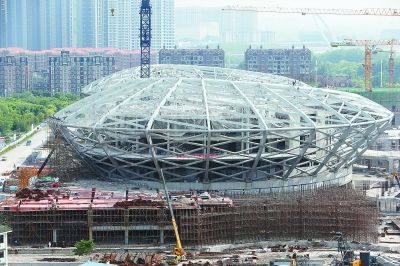 江苏大剧院本月封顶 荷叶水滴造型散发"南京味" 江苏大剧院本月封顶 荷叶水滴造型散发"南京味"