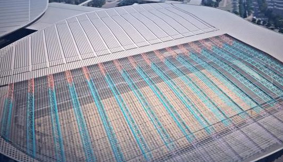 国家会展中心技术亮点:“飞船”代替脚手架,三维模拟保安全 国家会展中心技术亮点:“飞船”代替脚手架,三维模拟保安全