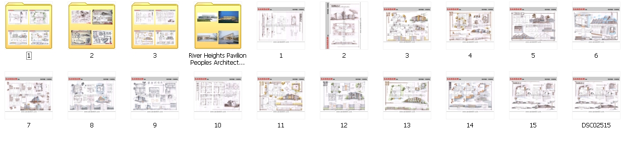优秀手绘快题资料打包合集，考研必备