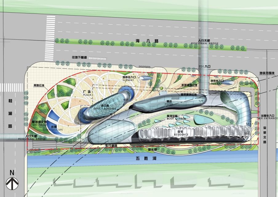 广佛地铁A30地块大型商住综合体方案文本