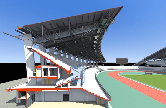 江门滨江体育中心项目BIM应用 江门滨江体育中心项目BIM应用