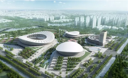 苏州工业园区体育中心项目日前封顶 全过程采用BIM技术 苏州工业园区体育中心项目日前封顶 全过程采用BIM技术