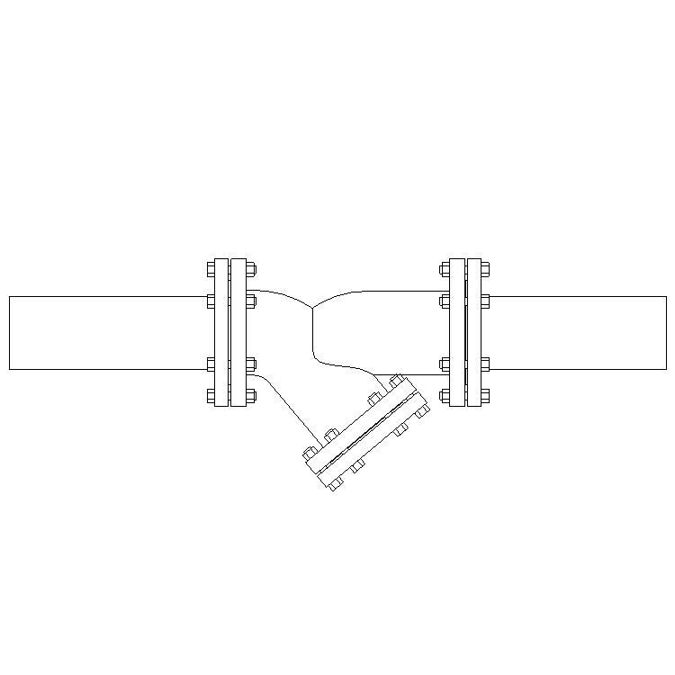 Y型过滤器-法兰式/自适应,BIM参数化Revit族 Y型过滤器-法兰式/自适应,BIM参数化Revit族