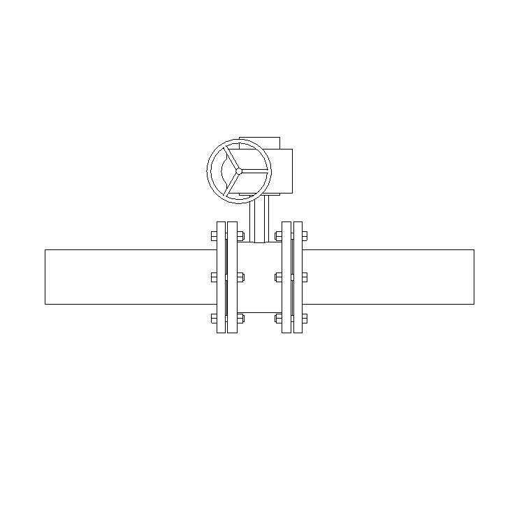 电动蝶阀族,法兰式,BIM参数化自适应Revit族 电动蝶阀族,法兰式,BIM参数化自适应Revit族