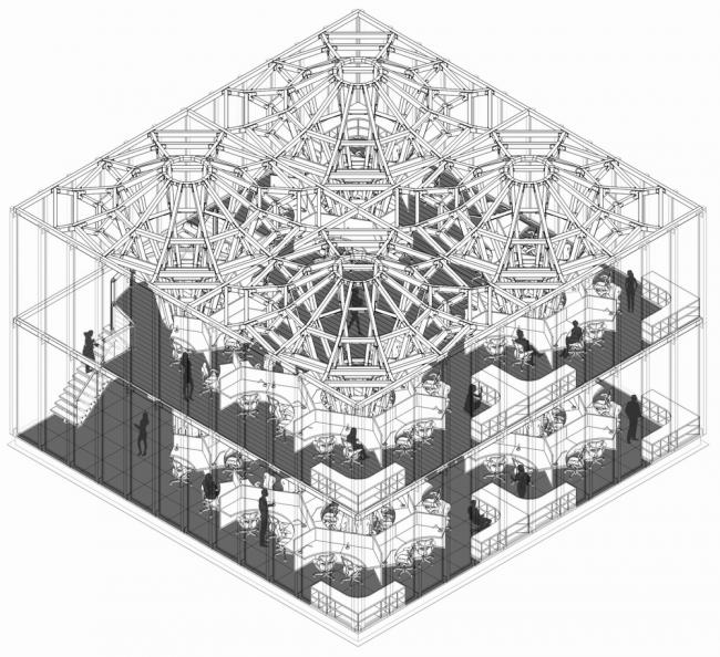 BIM建筑|枝桠交织有序的'树'状空间:河南珑府生涯体验中间 / 罗宇杰工作室 BIM建筑|枝桠交织有序的'树'状空间:河南珑府生涯体验中间 / 罗宇杰工作室