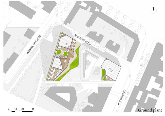 BIM建筑|棱角分明,有机生态的微城市中间——巴黎公园综合体/Jean Bocabeille建筑师事务所 BIM建筑|棱角分明,有机生态的微城市中间——巴黎公园综合体/Jean Bocabeille建筑师事务所