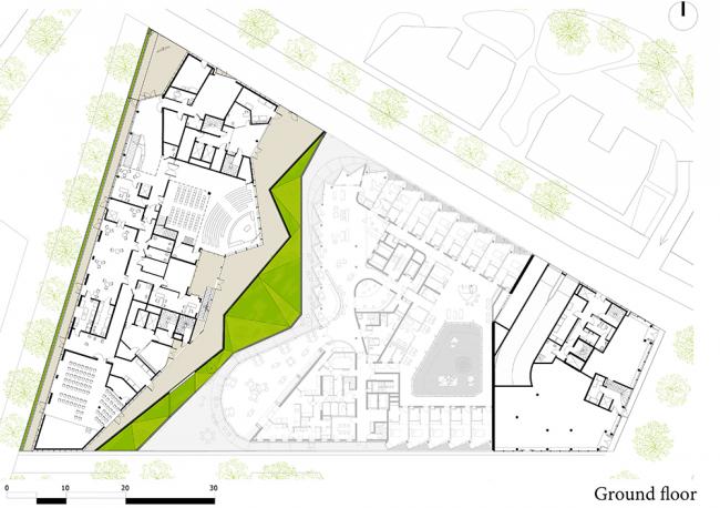 BIM建筑|棱角分明,有机生态的微城市中间——巴黎公园综合体/Jean Bocabeille建筑师事务所 BIM建筑|棱角分明,有机生态的微城市中间——巴黎公园综合体/Jean Bocabeille建筑师事务所