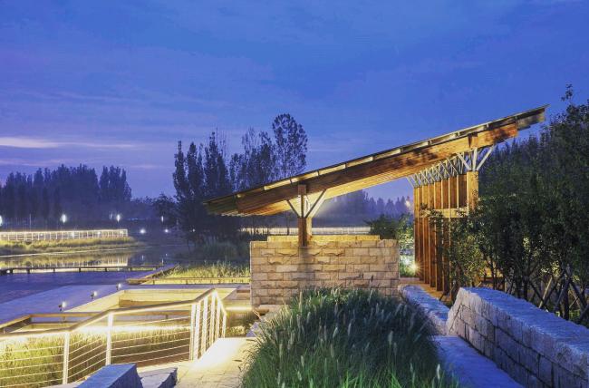 BIM建筑|梁亭——河北河间古洋河公园临水亭榭 BIM建筑|梁亭——河北河间古洋河公园临水亭榭