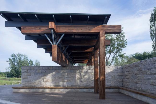 BIM建筑|梁亭——河北河间古洋河公园临水亭榭 BIM建筑|梁亭——河北河间古洋河公园临水亭榭