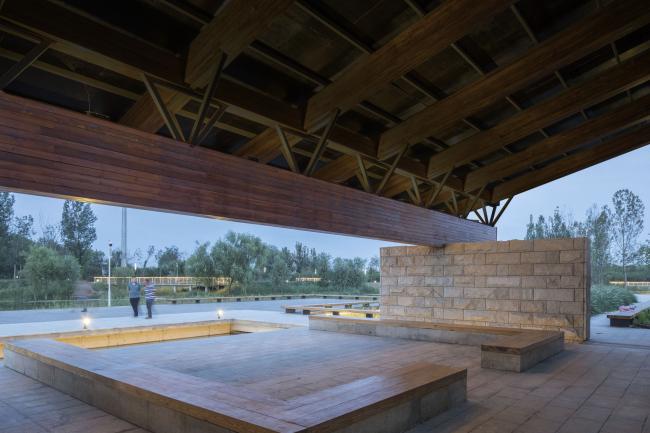 BIM建筑|梁亭——河北河间古洋河公园临水亭榭 BIM建筑|梁亭——河北河间古洋河公园临水亭榭