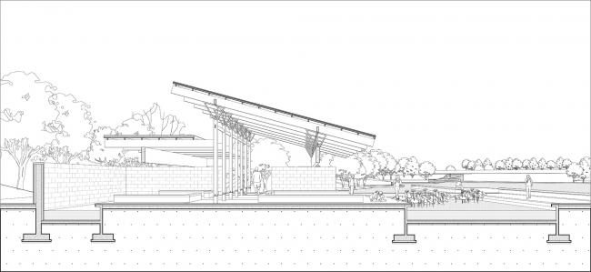 BIM建筑|梁亭——河北河间古洋河公园临水亭榭 BIM建筑|梁亭——河北河间古洋河公园临水亭榭