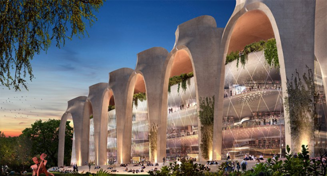 BIM建筑|造型有机,骨骼外露的伊斯坦布尔技巧年夜学藏书楼 BIM建筑|造型有机,骨骼外露的伊斯坦布尔技巧年夜学藏书楼