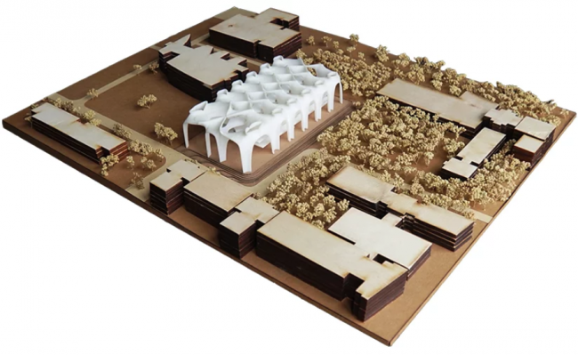 BIM建筑|造型有机,骨骼外露的伊斯坦布尔技巧年夜学藏书楼 BIM建筑|造型有机,骨骼外露的伊斯坦布尔技巧年夜学藏书楼