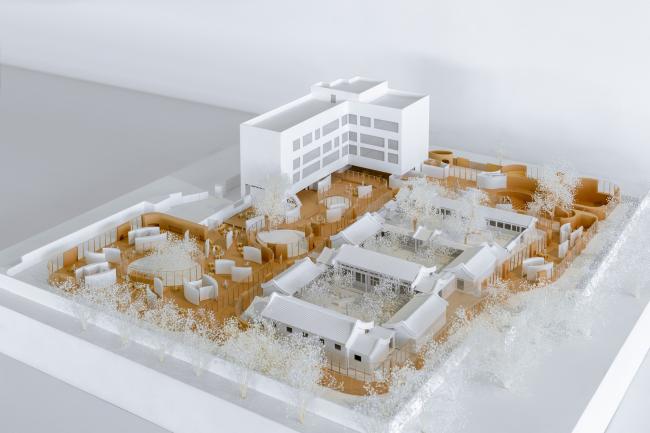 BIM建筑|MAD为北京四合院设计漂浮屋顶幼儿园,孩子们可以“上房揭瓦”啦 BIM建筑|MAD为北京四合院设计漂浮屋顶幼儿园,孩子们可以“上房揭瓦”啦