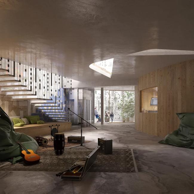 BIM建筑|墙面能吹奏乐曲的风琴式综合音乐中间 BIM建筑|墙面能吹奏乐曲的风琴式综合音乐中间