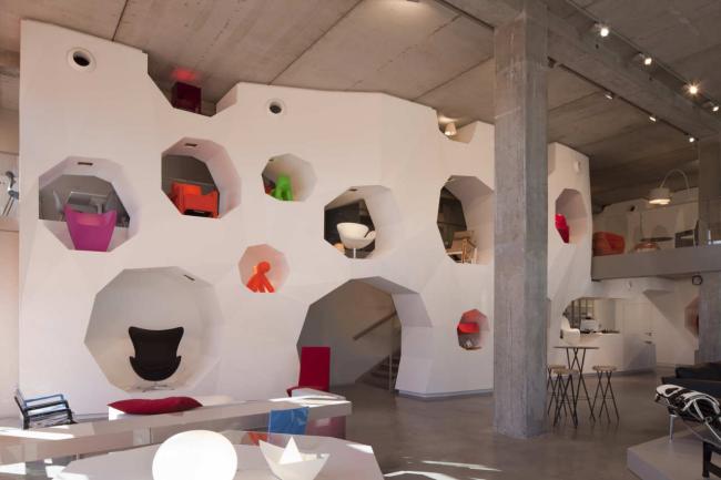 BIM建筑|建筑的几何机变演绎,橙色立方体中的曲面球体:里昂文化中间 BIM建筑|建筑的几何机变演绎,橙色立方体中的曲面球体:里昂文化中间