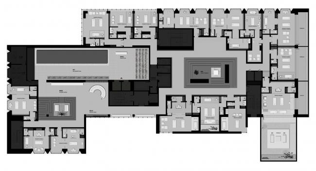 BIM建筑|玑遇SPA / 上海黑泡泡设计团队 BIM建筑|玑遇SPA / 上海黑泡泡设计团队