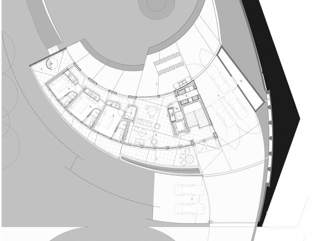 BIM建筑|仿佛一块远眺年夜海的侏罗纪珊瑚石:潮汐弧线室第 BIM建筑|仿佛一块远眺年夜海的侏罗纪珊瑚石:潮汐弧线室第
