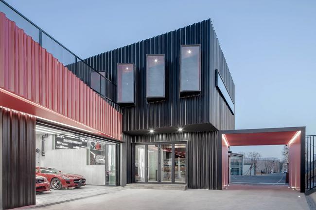 BIM建筑|一场汽车喜好者的社交试验,The Pit House汽车俱乐部 / 上建下筑工作室 BIM建筑|一场汽车喜好者的社交试验,The Pit House汽车俱乐部 / 上建下筑工作室