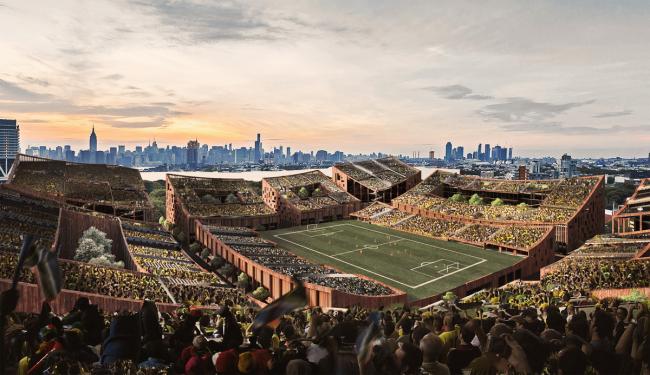 BIM建筑|城市社区内的屋顶球场 / 李樾祺 BIM建筑|城市社区内的屋顶球场 / 李樾祺