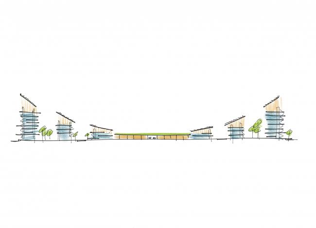 BIM建筑|城市社区内的屋顶球场 / 李樾祺 BIM建筑|城市社区内的屋顶球场 / 李樾祺