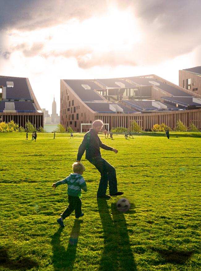 BIM建筑|城市社区内的屋顶球场 / 李樾祺 BIM建筑|城市社区内的屋顶球场 / 李樾祺