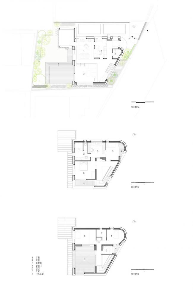 BIM建筑|都会隐宅的几何韵律:首尔平昌洞 BIM建筑|都会隐宅的几何韵律:首尔平昌洞