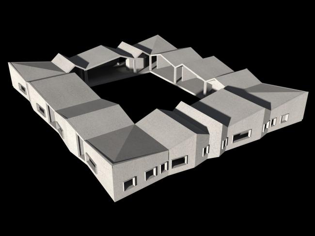 BIM建筑|仿佛散落地上随风起褶皱的方丝帕:El Cortijo之家 BIM建筑|仿佛散落地上随风起褶皱的方丝帕:El Cortijo之家
