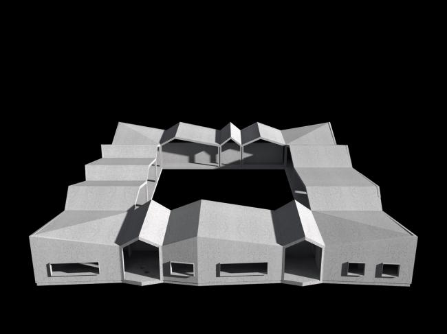 BIM建筑|仿佛散落地上随风起褶皱的方丝帕:El Cortijo之家 BIM建筑|仿佛散落地上随风起褶皱的方丝帕:El Cortijo之家