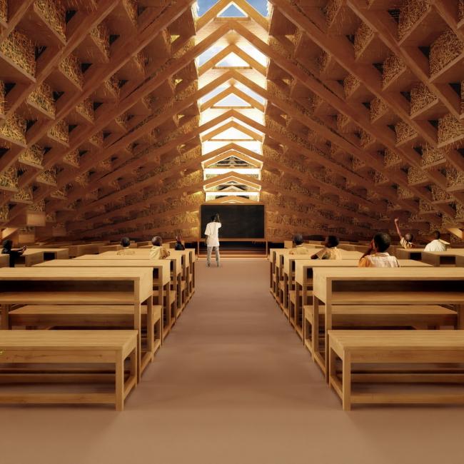 BIM建筑|NUDES 颁布马拉维黉舍设计,应用草砖建造门路状建筑 BIM建筑|NUDES 颁布马拉维黉舍设计,应用草砖建造门路状建筑