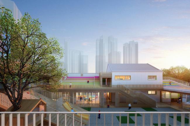 BIM建筑|五彩斑斓的“村”小板屋——重庆约克北郡幼儿园 / IDO元象建筑 BIM建筑|五彩斑斓的“村”小板屋——重庆约克北郡幼儿园 / IDO元象建筑