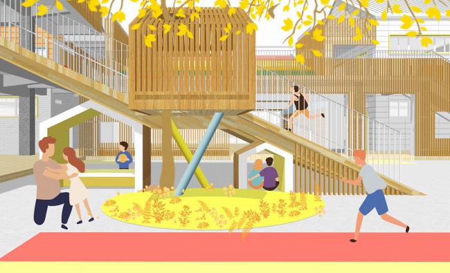 BIM建筑|五彩斑斓的“村”小板屋——重庆约克北郡幼儿园 / IDO元象建筑 BIM建筑|五彩斑斓的“村”小板屋——重庆约克北郡幼儿园 / IDO元象建筑