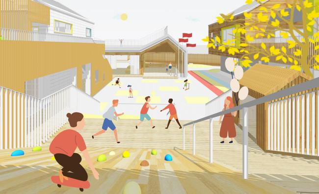 BIM建筑|五彩斑斓的“村”小板屋——重庆约克北郡幼儿园 / IDO元象建筑 BIM建筑|五彩斑斓的“村”小板屋——重庆约克北郡幼儿园 / IDO元象建筑