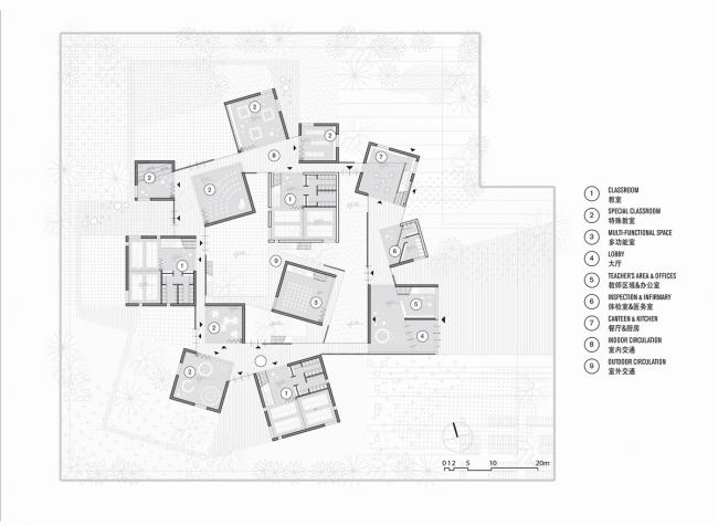BIM建筑|水乡韵味,一看无际的平原上蜂拥闪烁的“星星”:江苏省北沙幼儿园 / Crossboundaries BIM建筑|水乡韵味,一看无际的平原上蜂拥闪烁的“星星”:江苏省北沙幼儿园 / Crossboundaries