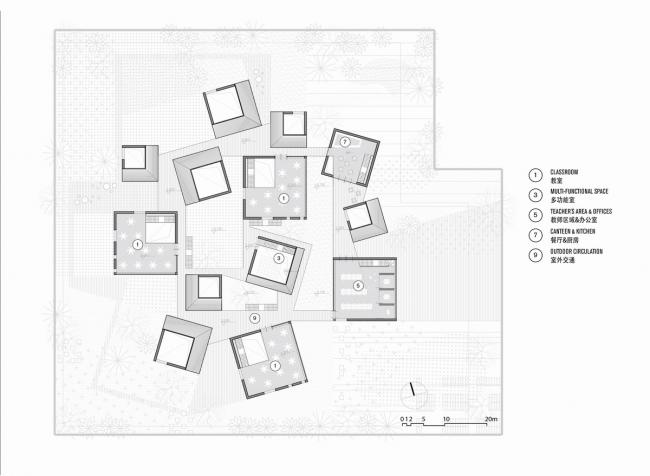 BIM建筑|水乡韵味,一看无际的平原上蜂拥闪烁的“星星”:江苏省北沙幼儿园 / Crossboundaries BIM建筑|水乡韵味,一看无际的平原上蜂拥闪烁的“星星”:江苏省北沙幼儿园 / Crossboundaries