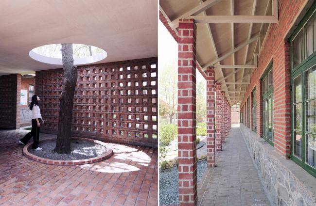 BIM建筑|律动的砖红花圃:日照1971研学营地旧黉舍改革 / DK年夜可建筑设计 BIM建筑|律动的砖红花圃:日照1971研学营地旧黉舍改革 / DK年夜可建筑设计