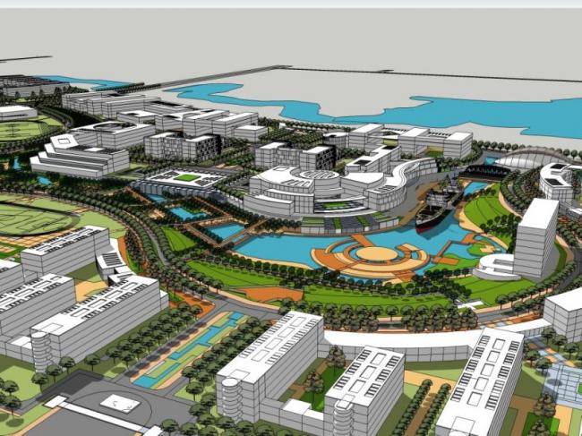 Sketchup规划模型|城市规划,现代风格 Sketchup规划模型|城市规划,现代风格