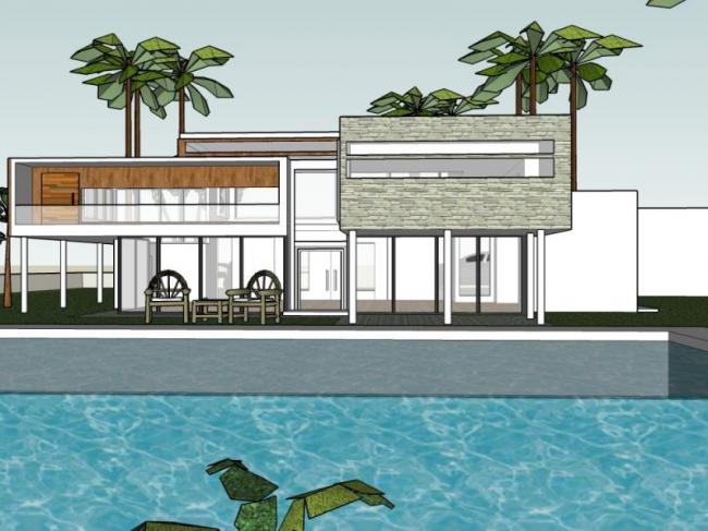 Sketchup别墅模型|独栋别墅,现代风格 Sketchup别墅模型|独栋别墅,现代风格