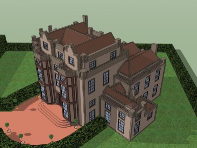 Sketchup别墅模型|叠拼别墅,现代风格 Sketchup别墅模型|叠拼别墅,现代风格