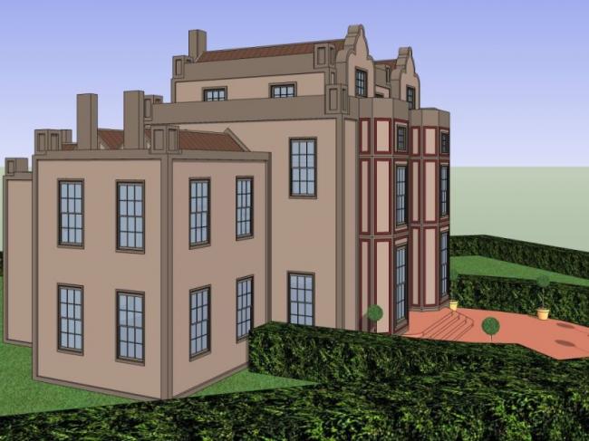 Sketchup别墅模型|叠拼别墅,现代风格 Sketchup别墅模型|叠拼别墅,现代风格