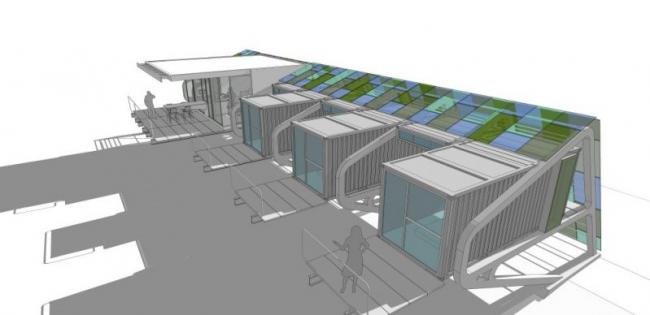 Sketchup别墅模型|联排别墅,现代风格 Sketchup别墅模型|联排别墅,现代风格
