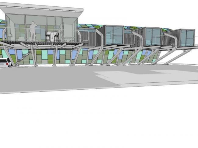 Sketchup别墅模型|联排别墅,现代风格 Sketchup别墅模型|联排别墅,现代风格