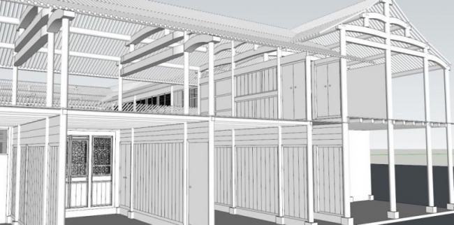 Sketchup别墅模型|独栋别墅,中式风格 Sketchup别墅模型|独栋别墅,中式风格
