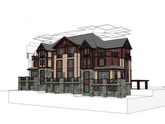Sketchup别墅模型|双拼别墅,欧式古典风格 Sketchup别墅模型|双拼别墅,欧式古典风格