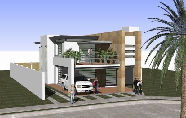 Sketchup别墅模型|独栋别墅,现代风格 Sketchup别墅模型|独栋别墅,现代风格