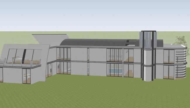 Sketchup别墅模型|独栋别墅,现代风格 Sketchup别墅模型|独栋别墅,现代风格