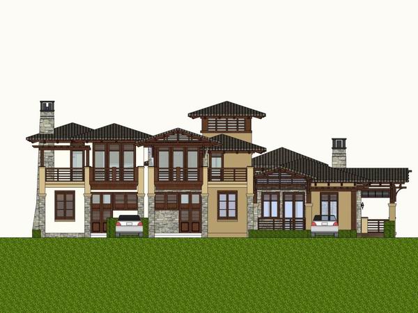 Sketchup别墅模型|独栋别墅,古典风格 Sketchup别墅模型|独栋别墅,古典风格