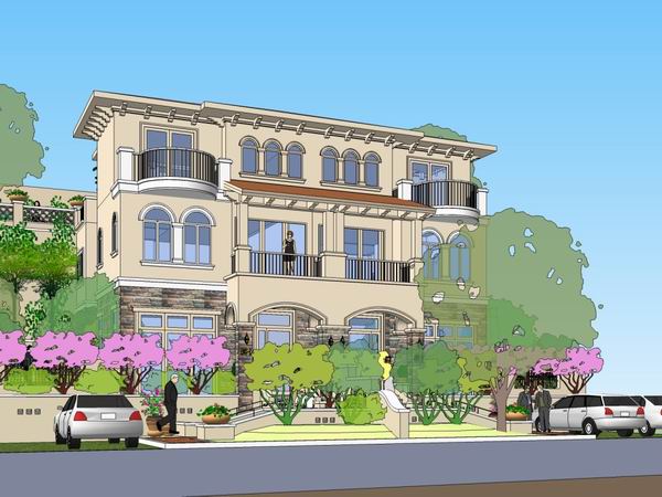 Sketchup别墅模型|独栋别墅,古典风格 Sketchup别墅模型|独栋别墅,古典风格