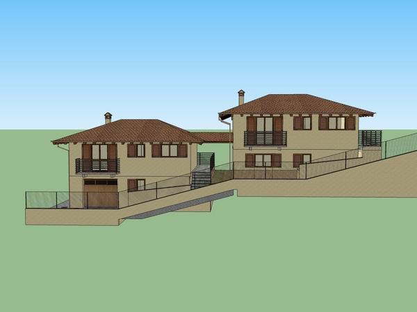 Sketchup别墅模型|叠拼别墅,古典风格 Sketchup别墅模型|叠拼别墅,古典风格