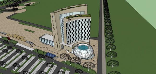 Sketchup酒店模型|高层酒店办公,现代风格 Sketchup酒店模型|高层酒店办公,现代风格